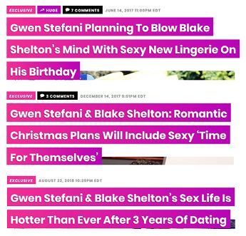 Die Geschichte über Gwen Stefani, Blake Shelton Romantik „heißer als je zuvor“ ist erfunden